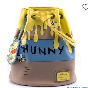 Loungefly Disney Winnie The Pooh 95th Hunny Pot‎ Convertible Bucket Bag Backpack